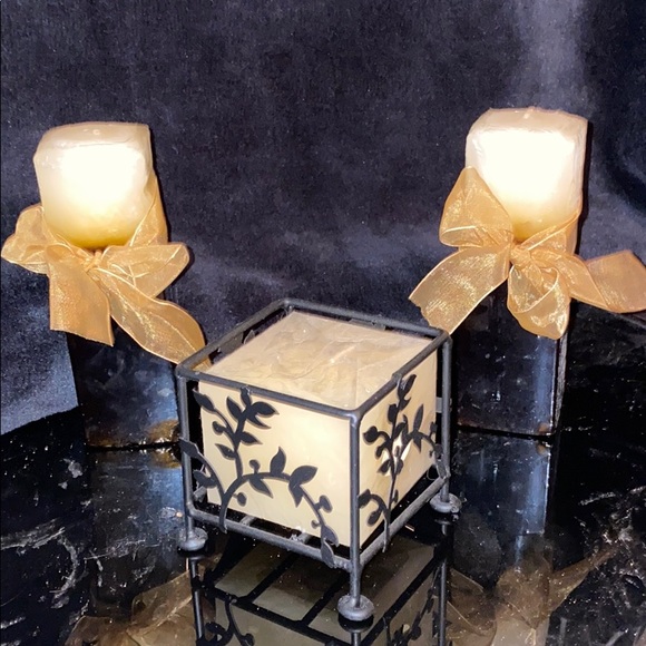 Accessories - Set of 3 candles one with holder bundle & save